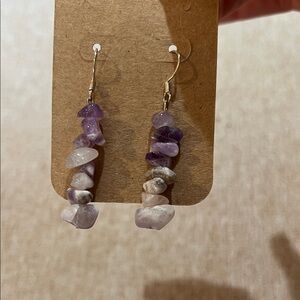 Handmade Purple Amethyst earrings